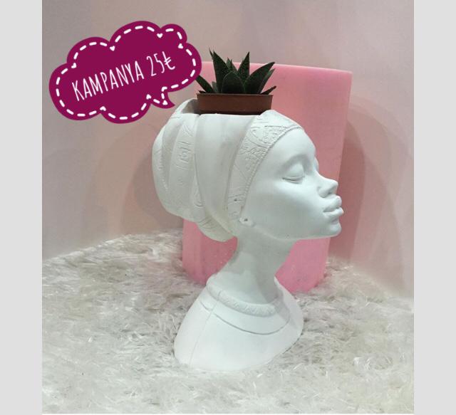 ZENCİ KIZ SAKSI OBJE